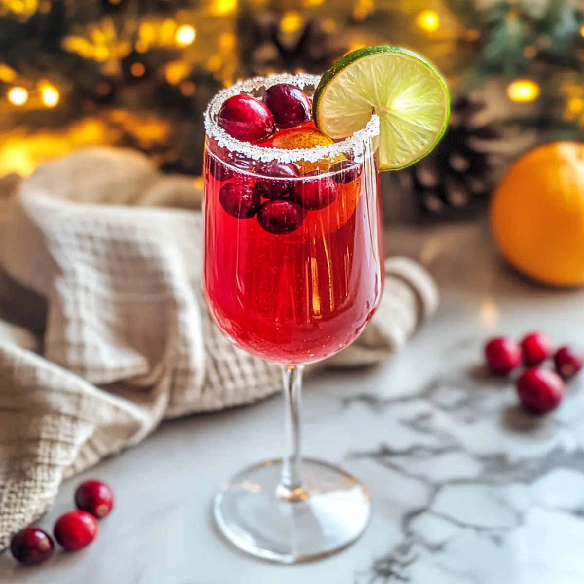 Cranberry Orange Prosecco Punch
