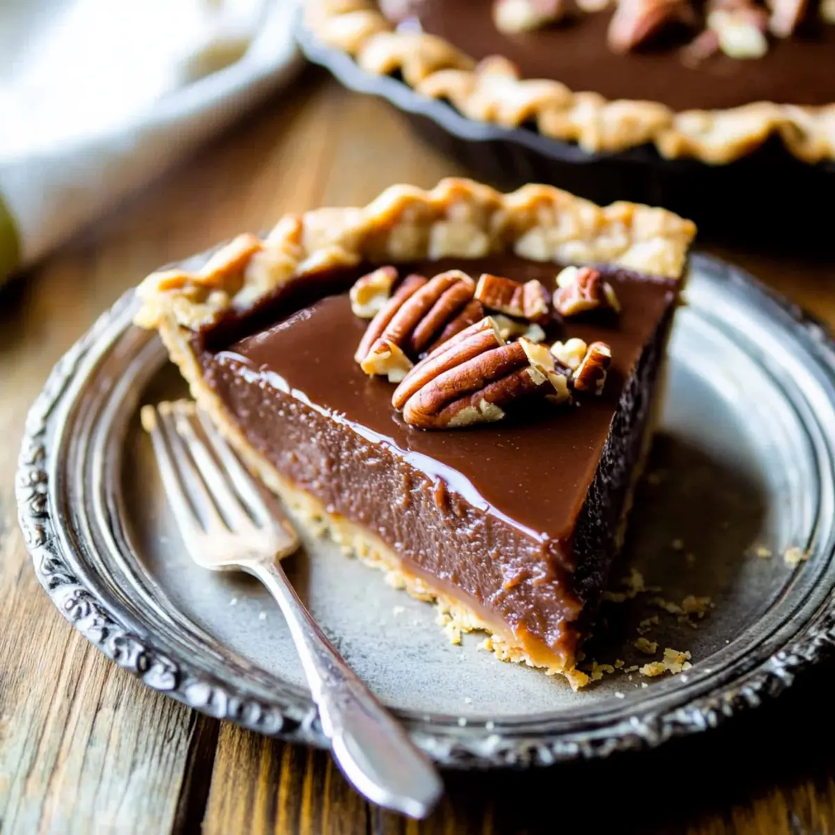 Nutella Tart With Toasted Hazelnut