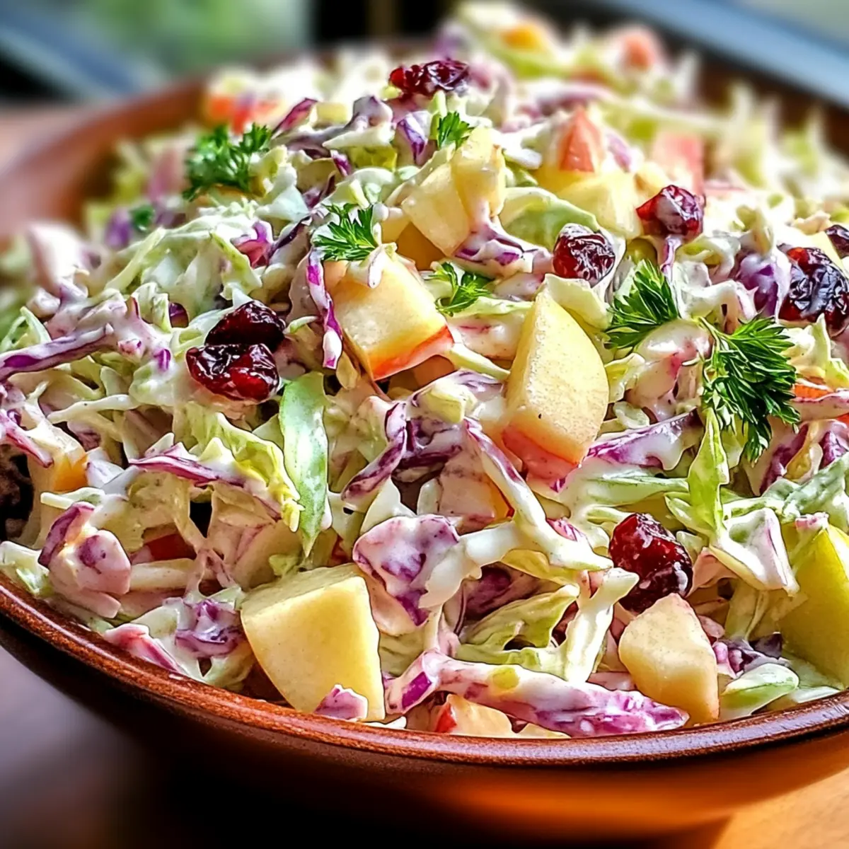 CRANBERRY APPLE COLESLAW