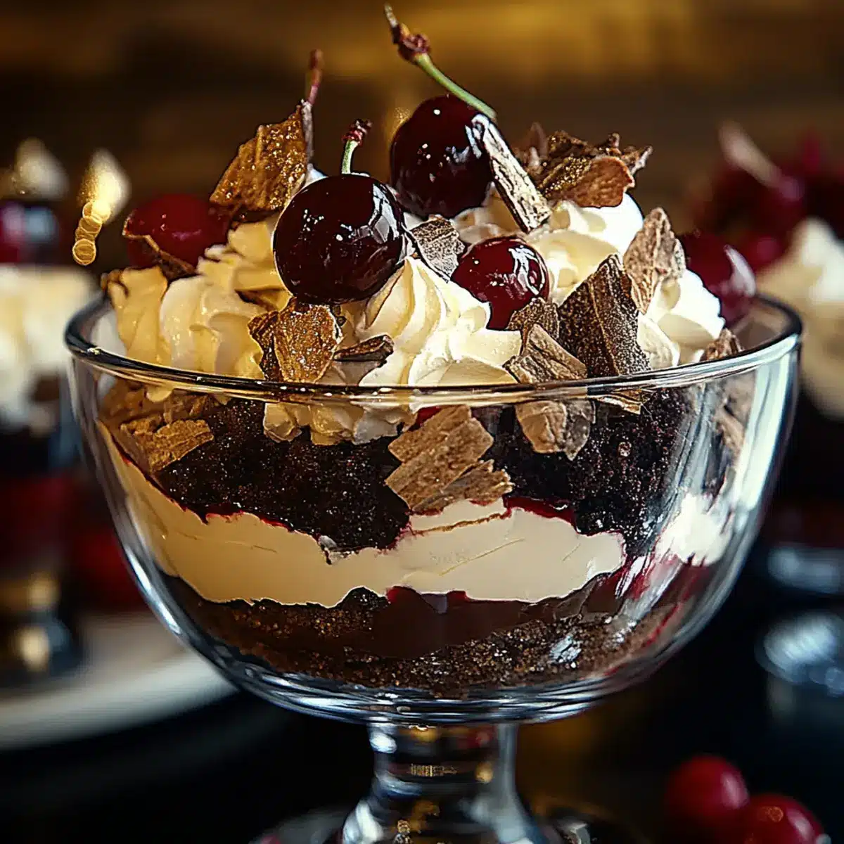 Black Forest Trifle for Christmas