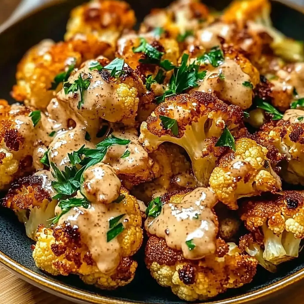 Moroccan Cauliflower with Tahini-Honey