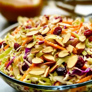 Cranberry Almond Thanksgiving Slaw