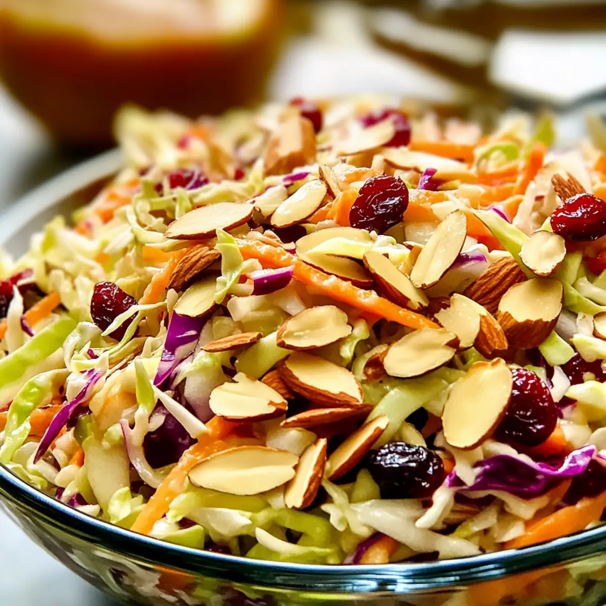Cranberry Almond Thanksgiving Slaw
