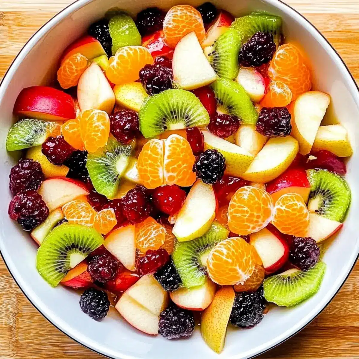 Winter Fruit Salad with Maple