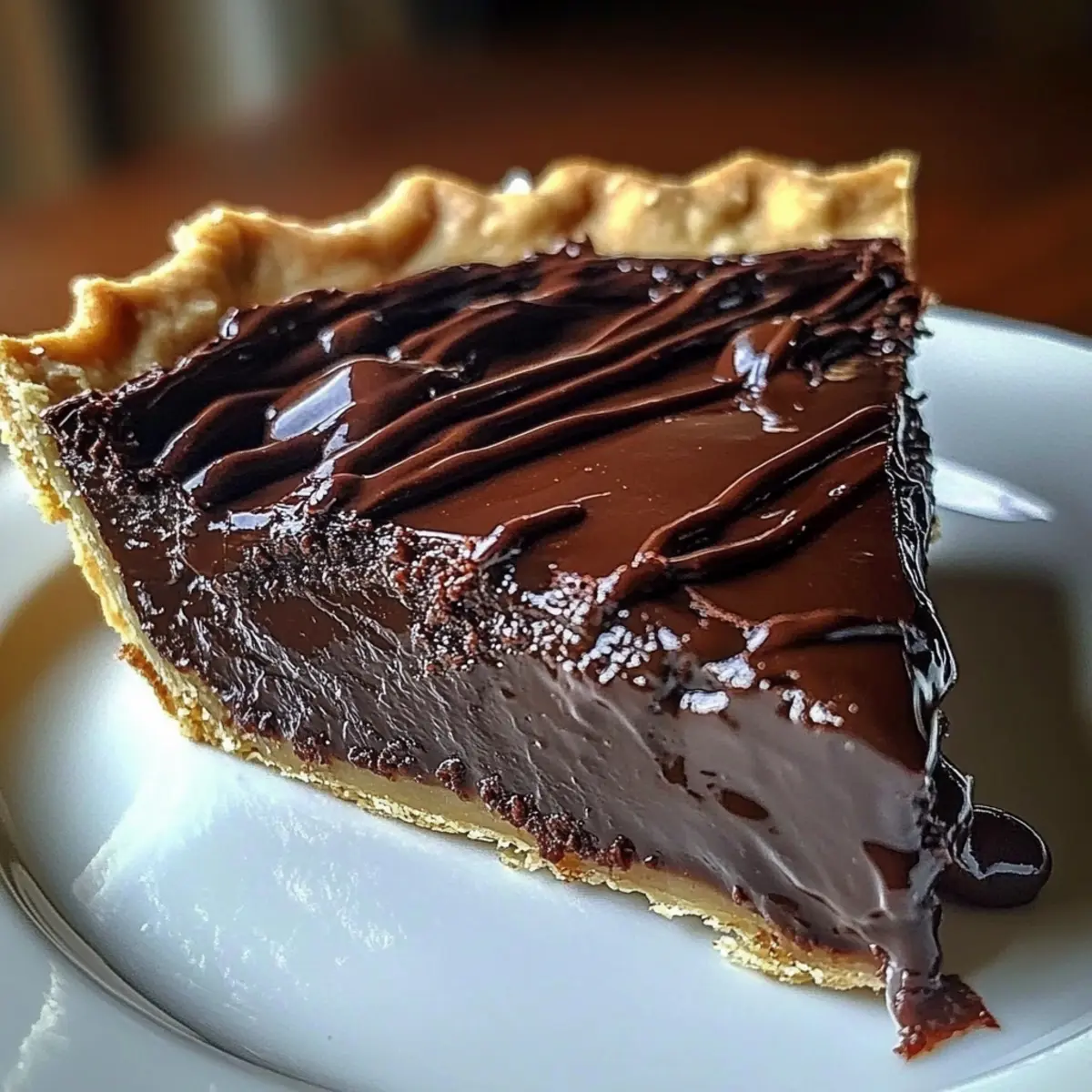 Decadent Hot Fudge Pie