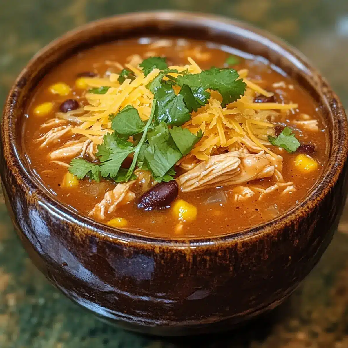 Creamy Chicken Enchilada Soup