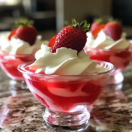 Strawberry Greek Yogurt Jello