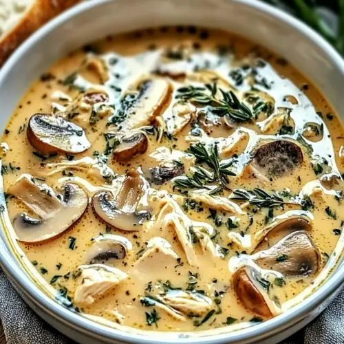 Clean Chicken Mushroom Soup