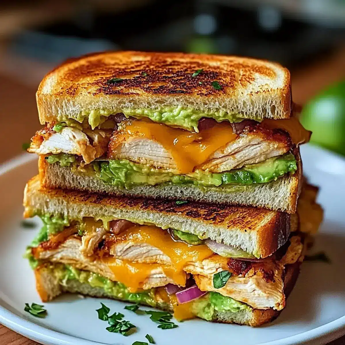 Chicken Avocado Melt Sandwich