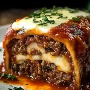 Stuffed Italian Meatloaf