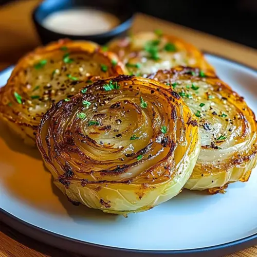Oven Roasted Garlic Cabbage Steaks