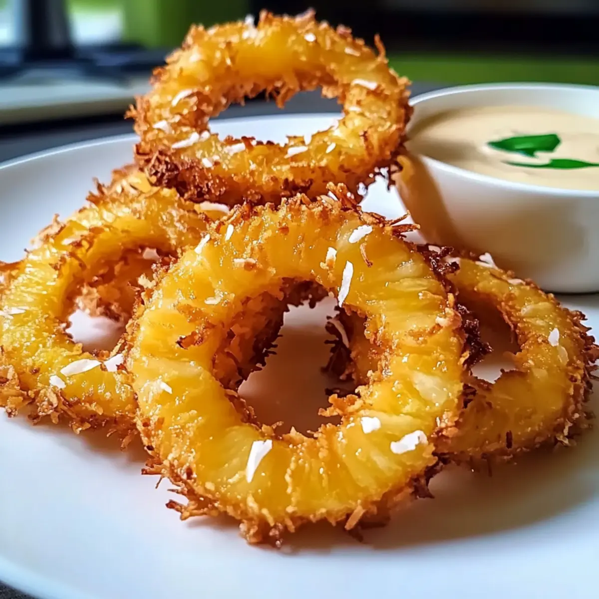 Rum-Soaked Fried Pineapple