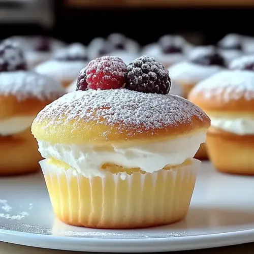 Fluffy Japanese Cotton Cheesecake Cupcakes