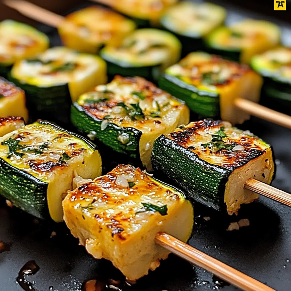 Garlic Butter Zucchini Skewers