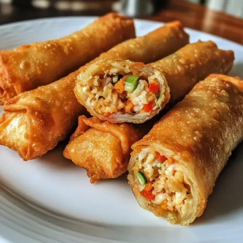 Crab Cake Egg Rolls