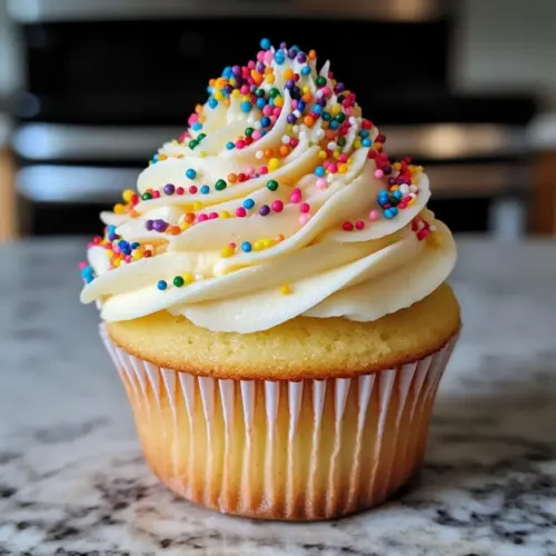 Vanilla Birthday Cupcakes