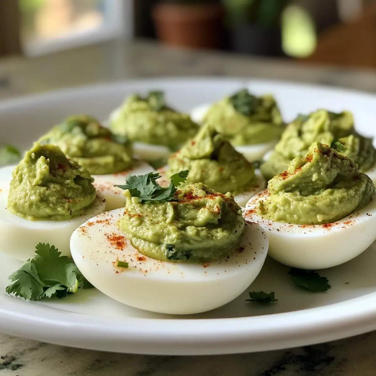 Avocado Deviled Eggs