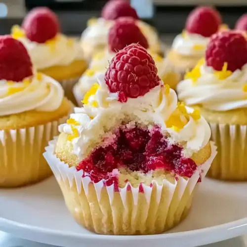 Raspberry Lemon Heaven Cupcakes
