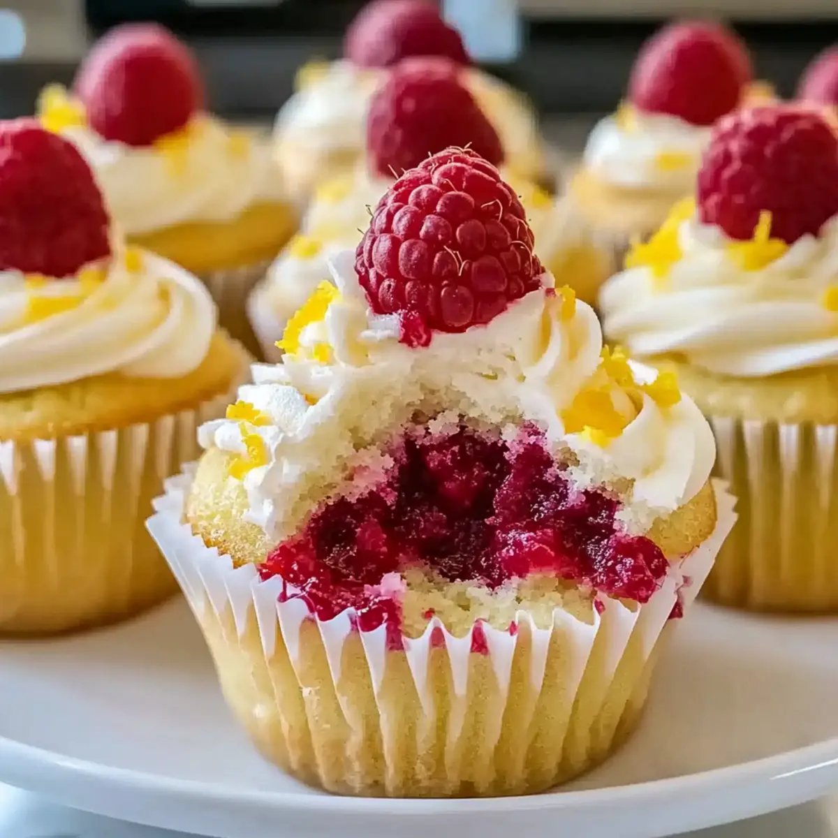 Raspberry Lemon Heaven Cupcakes