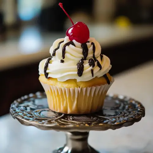 Banana Split Cupcakes