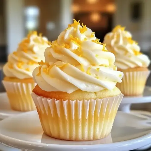 Lemon Cupcakes with Lemon Frosting