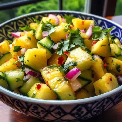 Pineapple Cucumber Salad