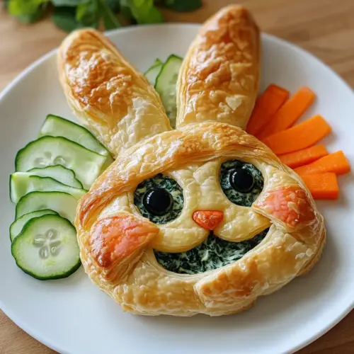 Spinach Dip Easter Bunny Crescent Bites