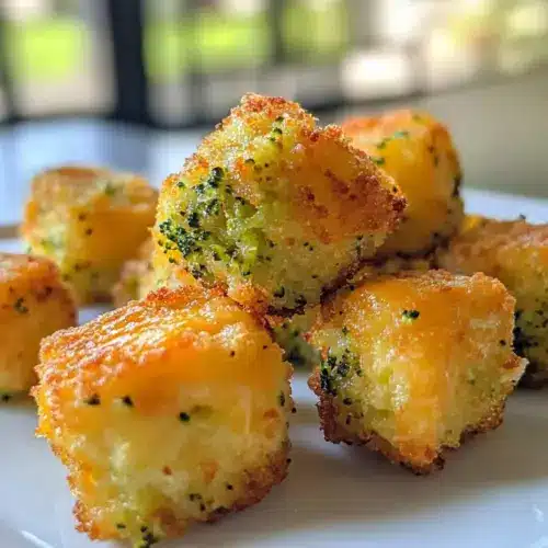 Crispy Broccoli Cheese Rounds
