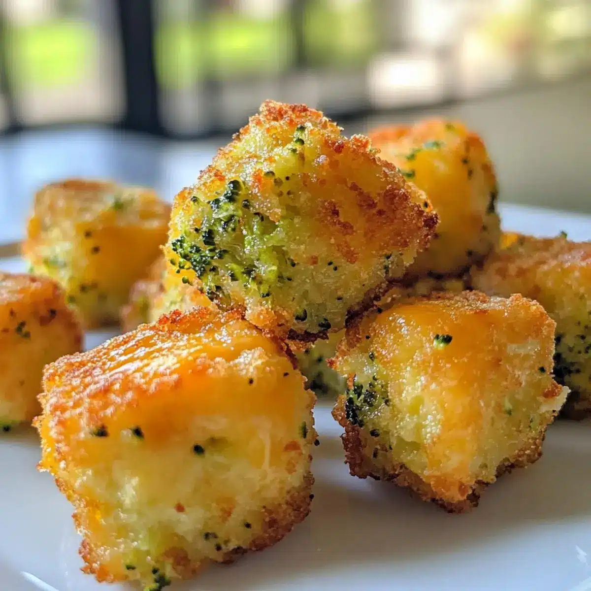 Crispy Broccoli Cheese Rounds